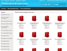 Tablet Screenshot of plrproductscenter.com